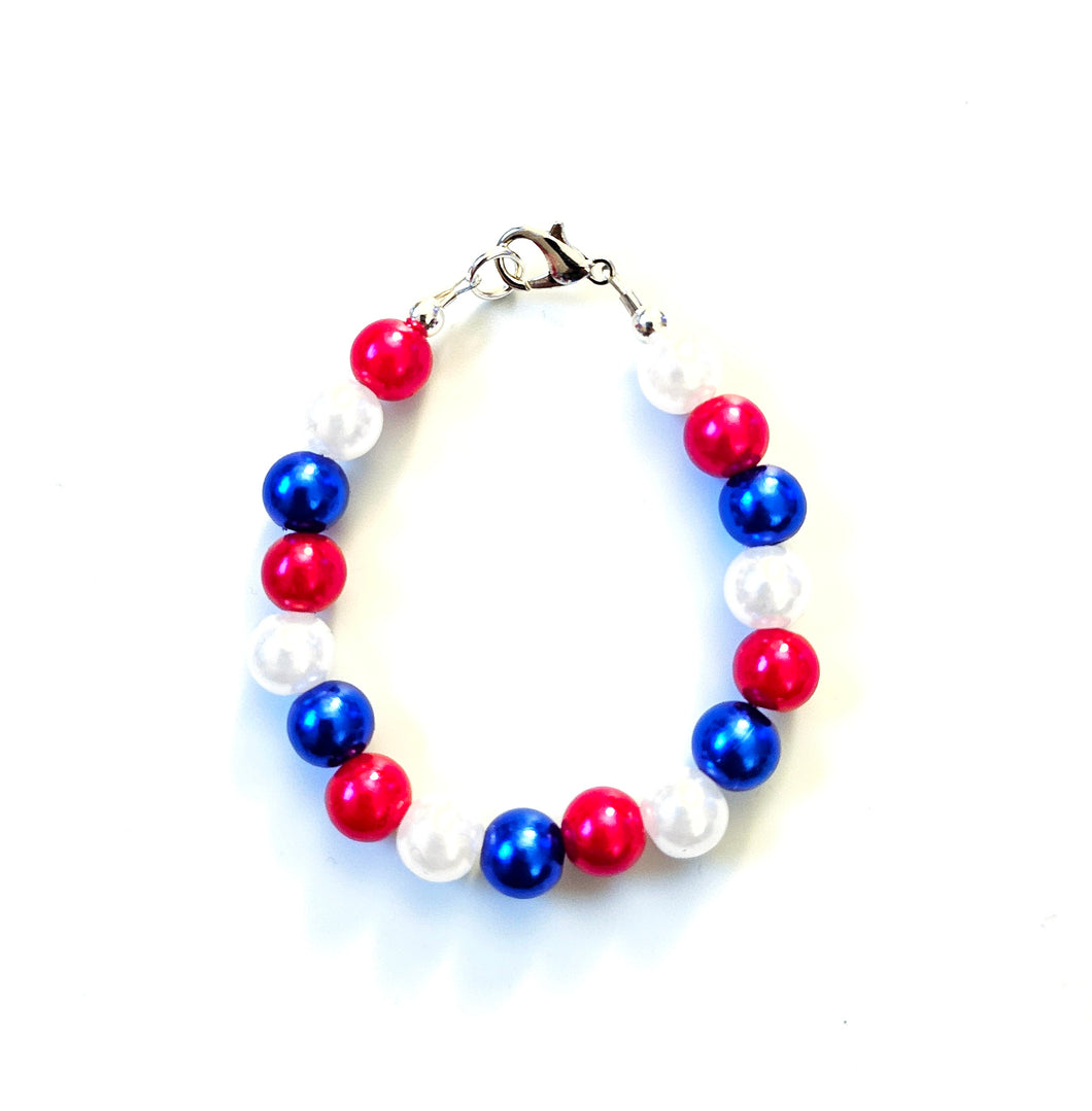 Red White and Blue Pearls