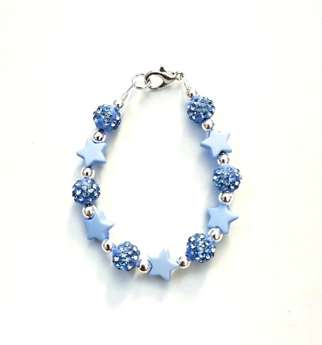 Light Blue Stars and Sparkle