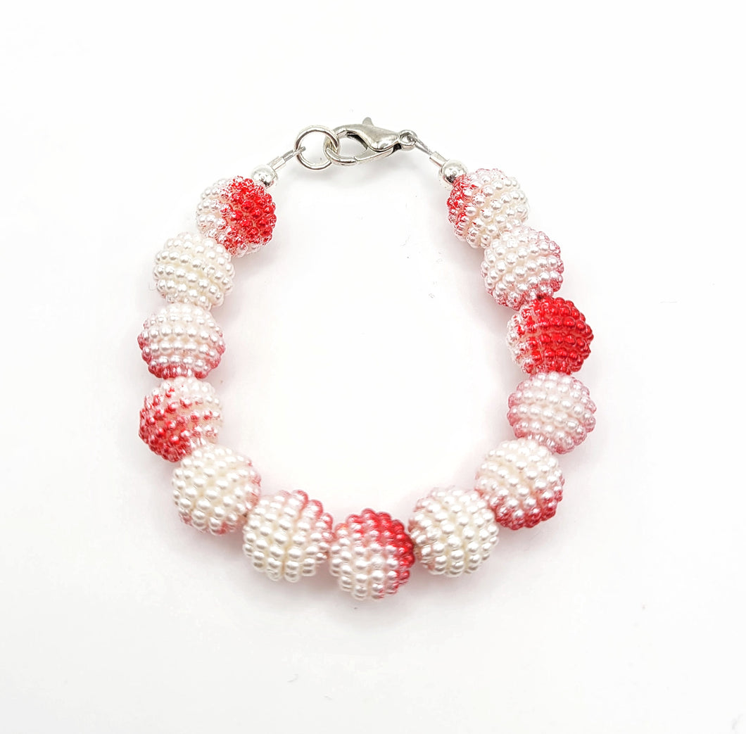 Red and White Shimmer