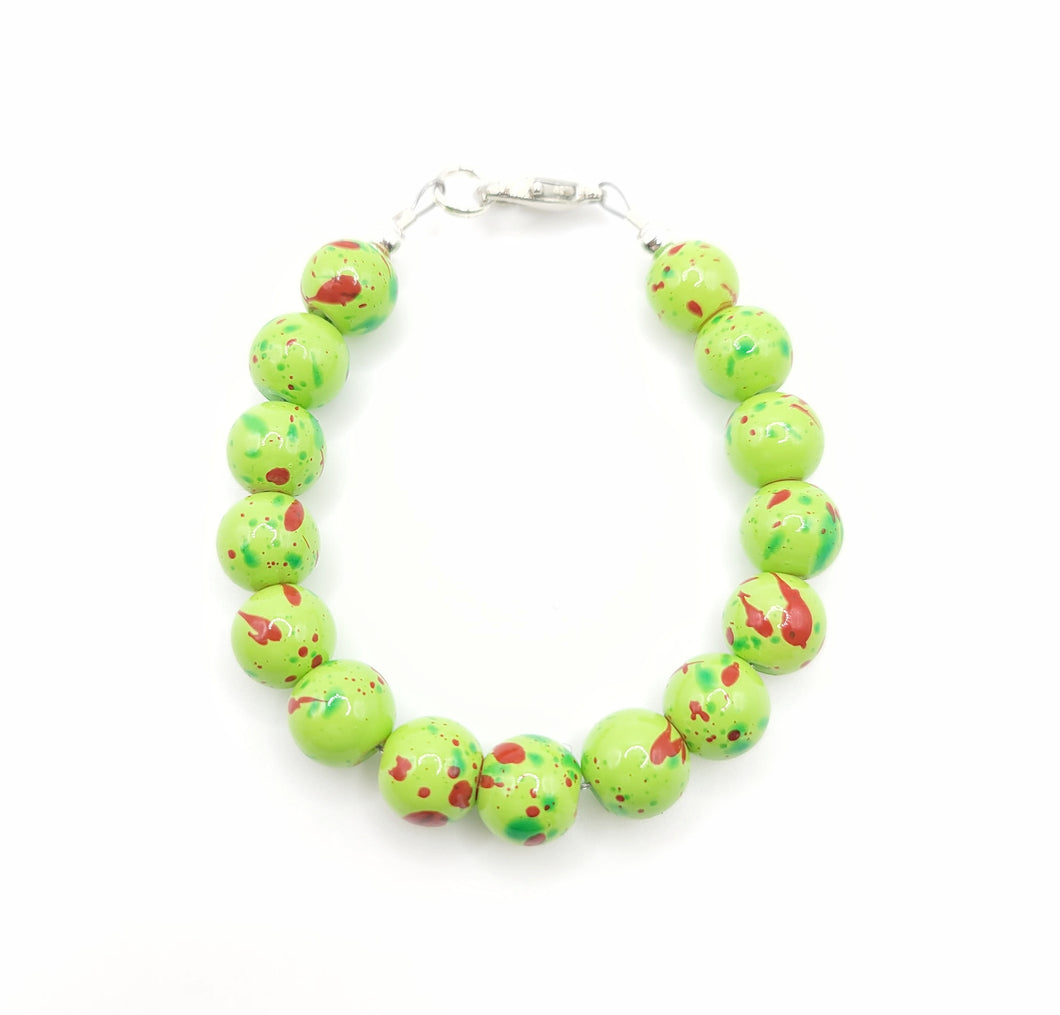 Green and Red Splatter