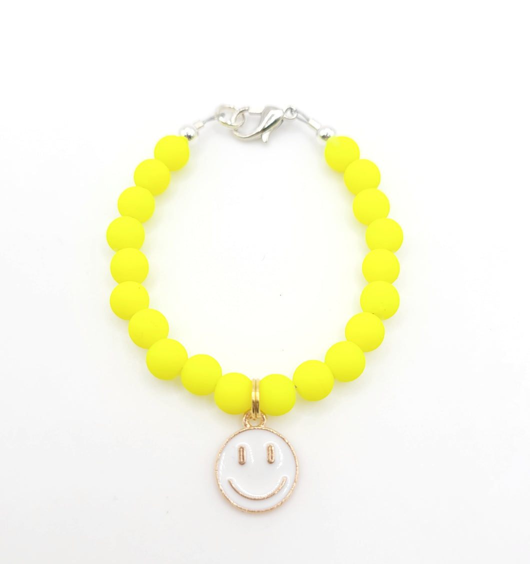 Matte Neon Yellow Smiley