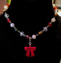Load image into Gallery viewer, Christmas Bow Necklace
