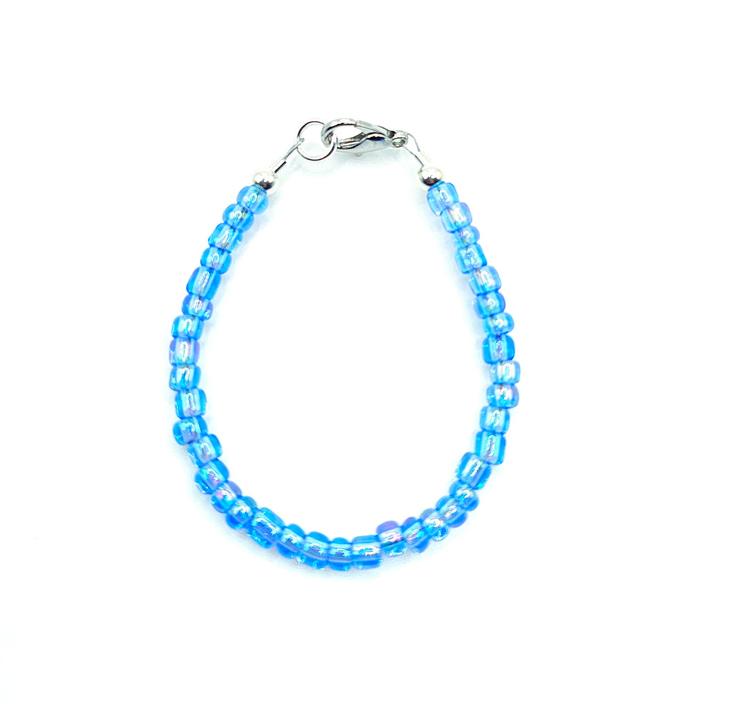 Beach Blue Seed Beads
