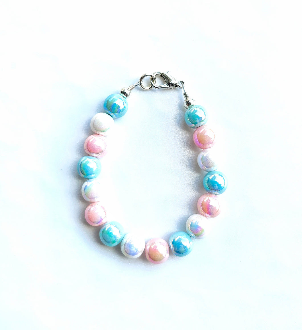 Blue, Pink & White Pearls