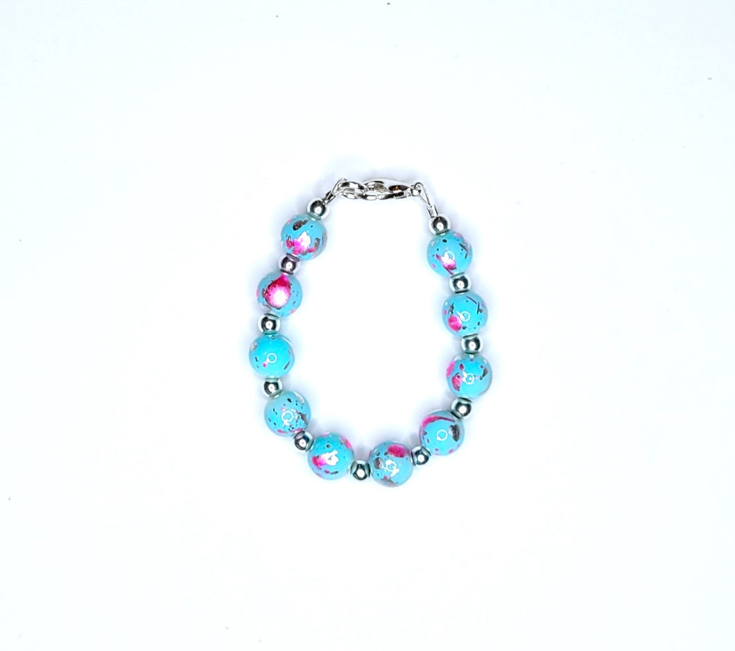 Blue & Pink Splatter