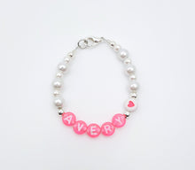 Load image into Gallery viewer, Pink Name with Pearls
