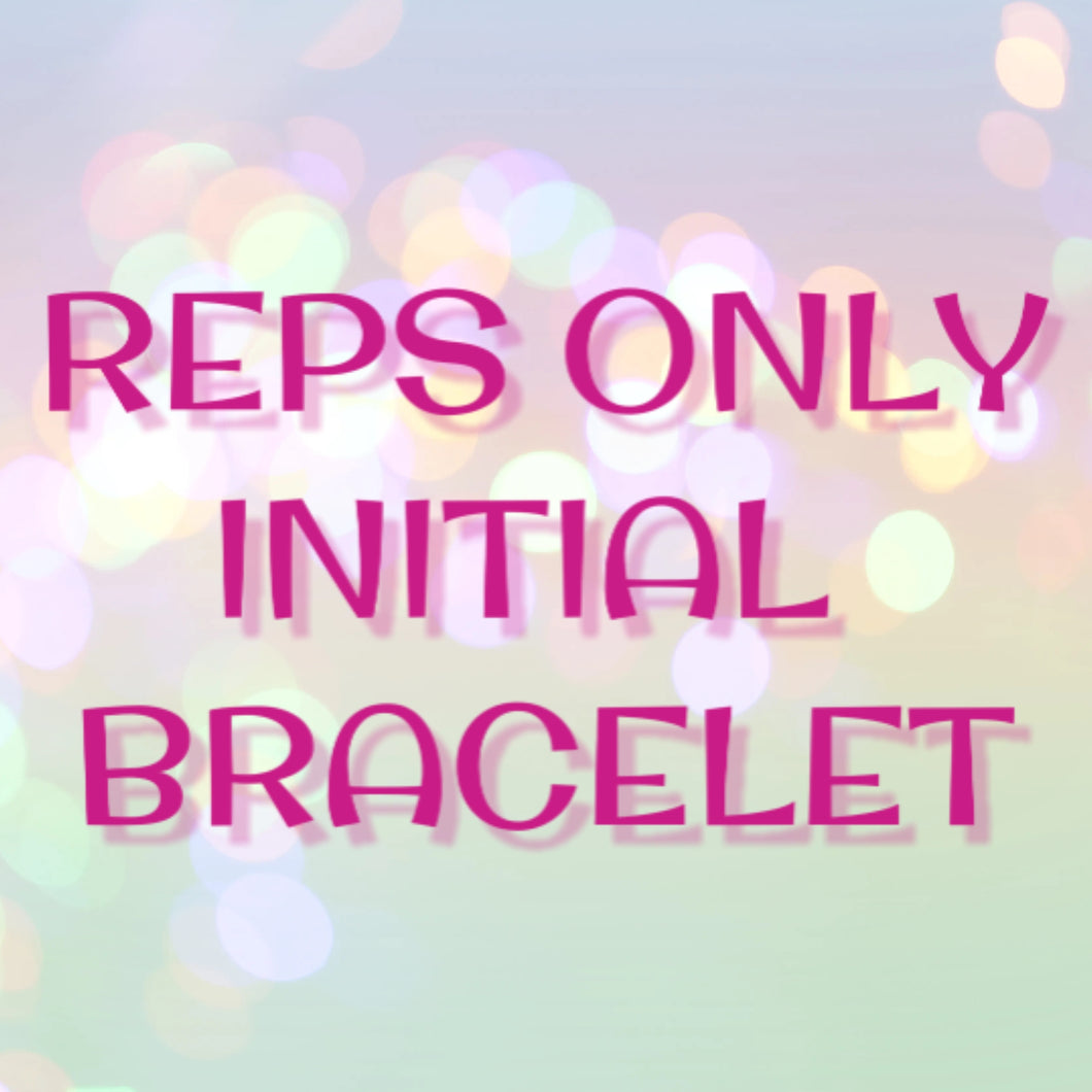 Reps Only - Initial bracelet